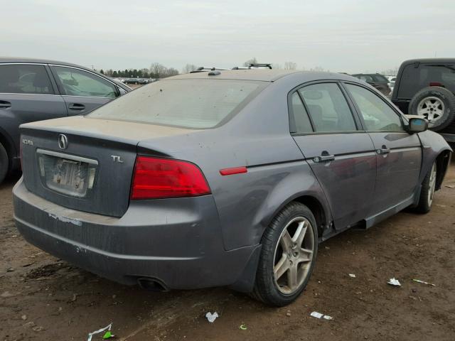 19UUA66264A059419 - 2004 ACURA TL GRAY photo 4