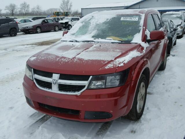 3D4GG57V09T535681 - 2009 DODGE JOURNEY SX RED photo 2