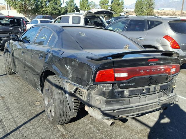 2C3CDXCT9DH516461 - 2013 DODGE CHARGER R/ BLACK photo 3