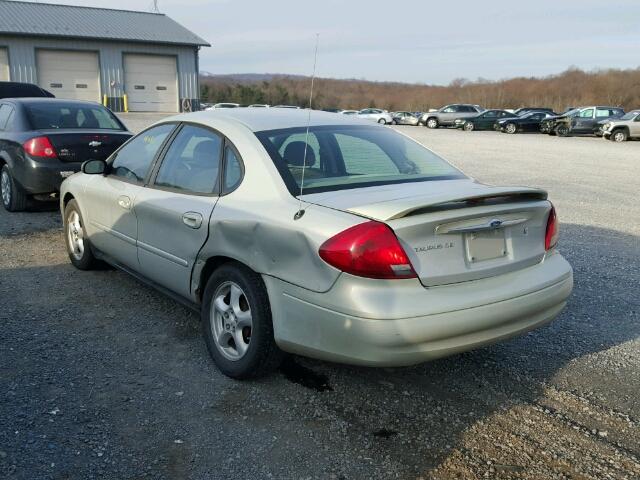 1FAFP53U13G112518 - 2003 FORD TAURUS SE BEIGE photo 3