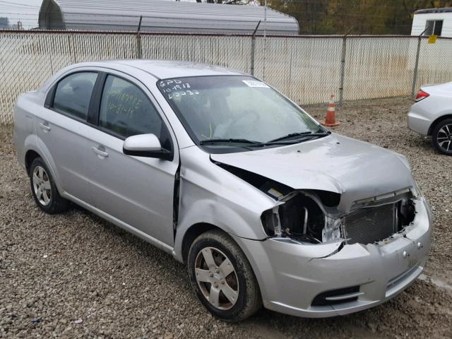 KL1TD5DE2AB114664 - 2010 CHEVROLET AVEO LS SILVER photo 1