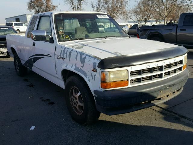 1B7GL23XXTS561857 - 1996 DODGE DAKOTA WHITE photo 1