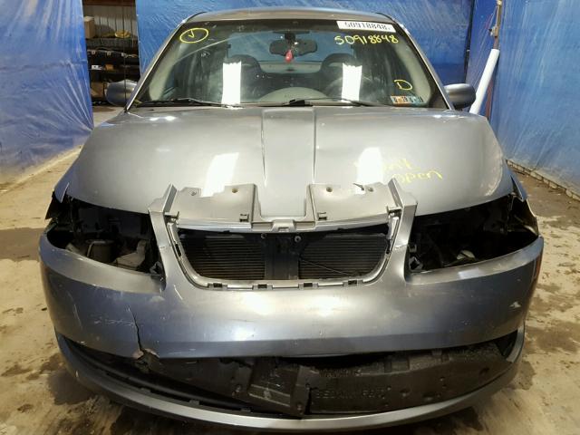 1G8AJ55F67Z204779 - 2007 SATURN ION LEVEL GRAY photo 9