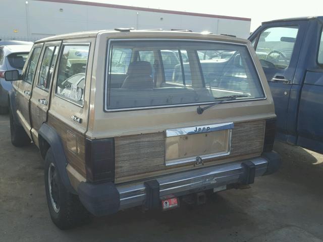 1J4FN78L5KL541690 - 1989 AMERICAN MOTORS WAGONEER L BROWN photo 3