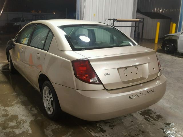1G8AJ52F94Z137708 - 2004 SATURN ION LEVEL GOLD photo 3