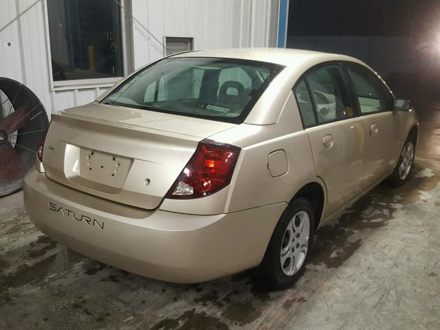 1G8AJ52F94Z137708 - 2004 SATURN ION LEVEL GOLD photo 4