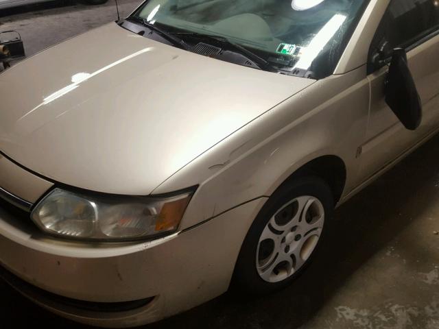 1G8AJ52F94Z137708 - 2004 SATURN ION LEVEL GOLD photo 9