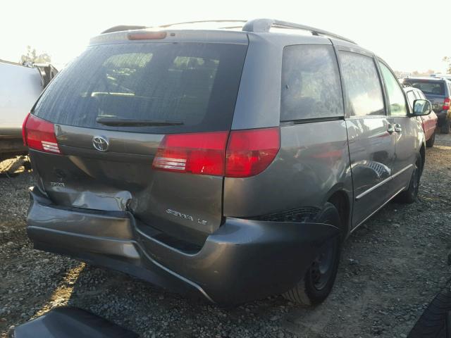 5TDZA23CX5S244829 - 2005 TOYOTA SIENNA CE GRAY photo 4