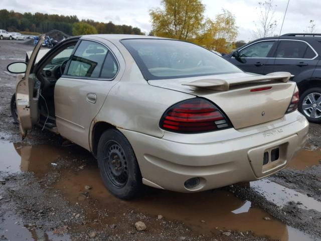 1G2NE52E95M109512 - 2005 PONTIAC GRAND AM S 米色 照片 3