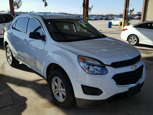 2GNALBEK0G1127273 - 2016 CHEVROLET EQUINOX LS WHITE photo 1