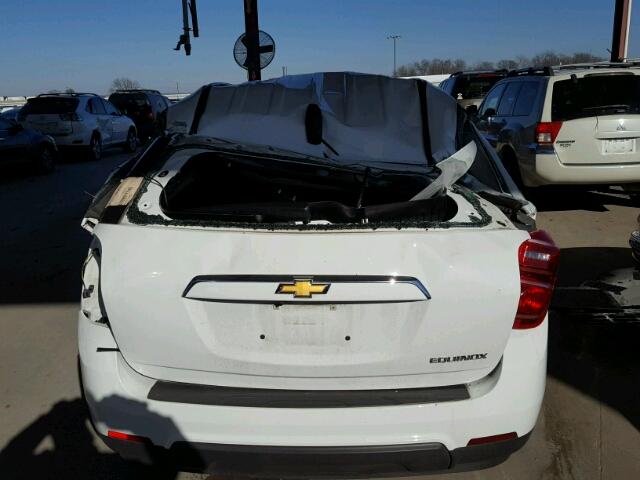 2GNALBEK0G1127273 - 2016 CHEVROLET EQUINOX LS WHITE photo 9