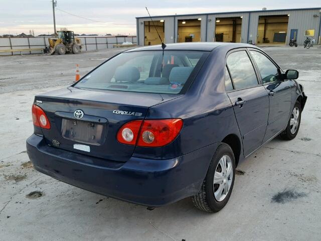 1NXBR32E76Z626411 - 2006 TOYOTA COROLLA CE BLUE photo 4