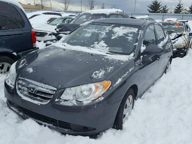 KMHDU45D97U045638 - 2007 HYUNDAI ELANTRA GL GRAY photo 2