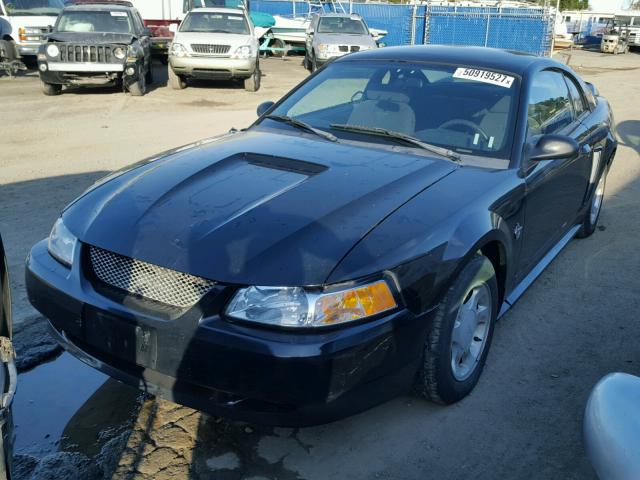 1FAFP4044XF183934 - 1999 FORD MUSTANG BLACK photo 2