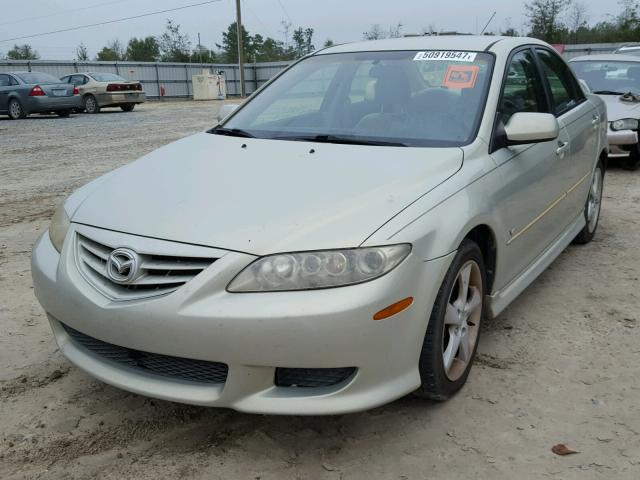 1YVHP80D455M21577 - 2005 MAZDA 6 S BEIGE photo 2