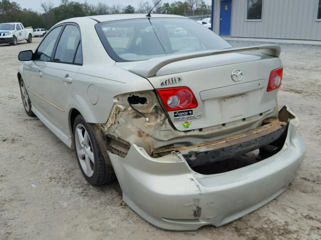 1YVHP80D455M21577 - 2005 MAZDA 6 S BEIGE photo 3