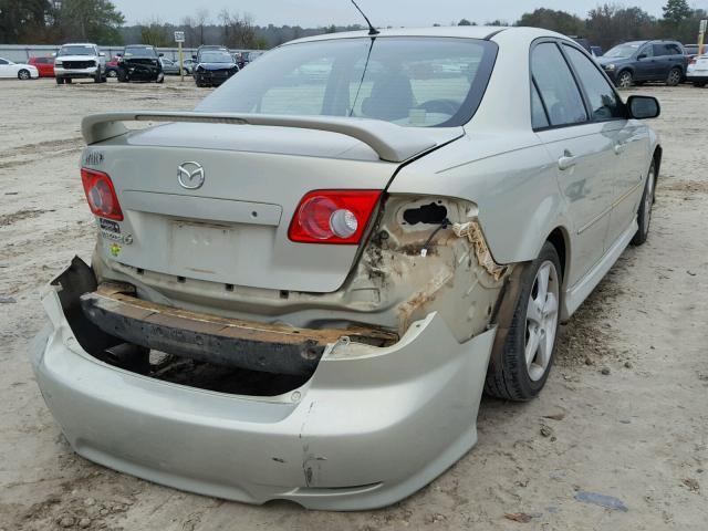 1YVHP80D455M21577 - 2005 MAZDA 6 S BEIGE photo 4