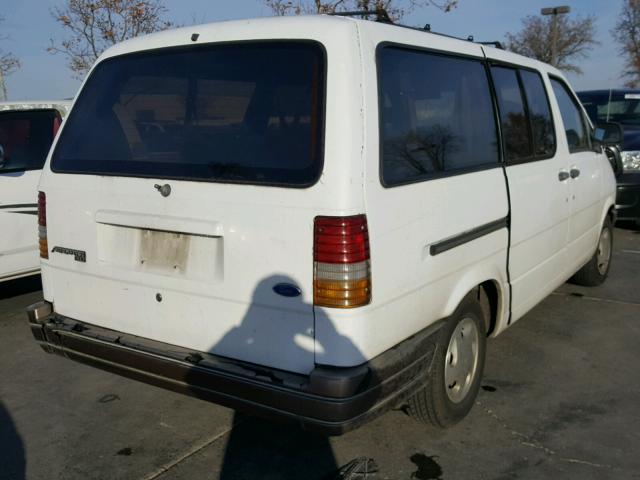 1FMDA31U8PZB76037 - 1993 FORD AEROSTAR WHITE photo 4