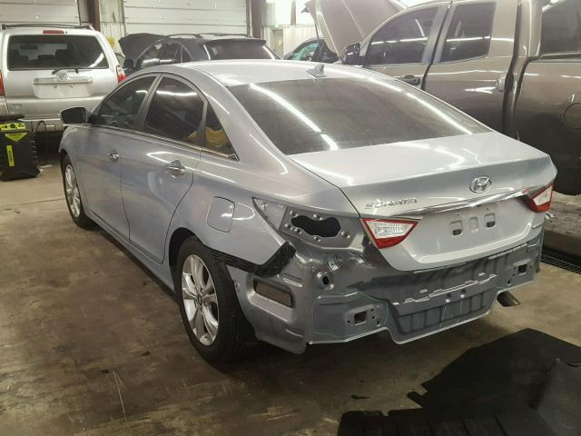 5NPEC4ACXBH046342 - 2011 HYUNDAI SONATA SE GRAY photo 3