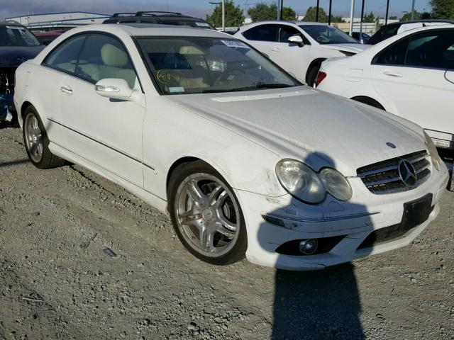 WDBTJ72H99F265126 - 2009 MERCEDES-BENZ CLK 550 WHITE photo 1