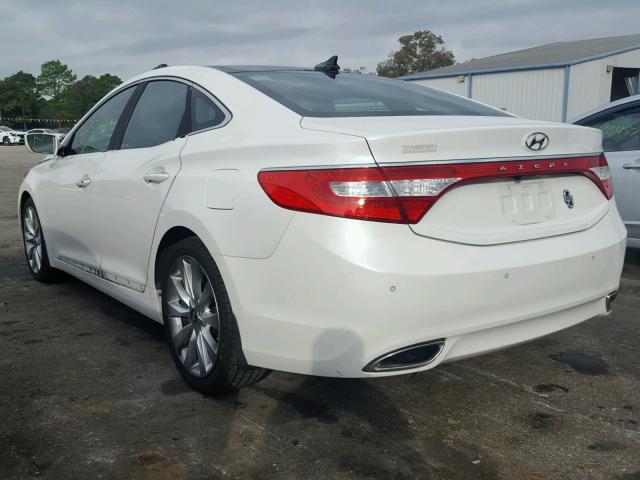 KMHFH4JG3DA265612 - 2013 HYUNDAI AZERA GLS WHITE photo 3