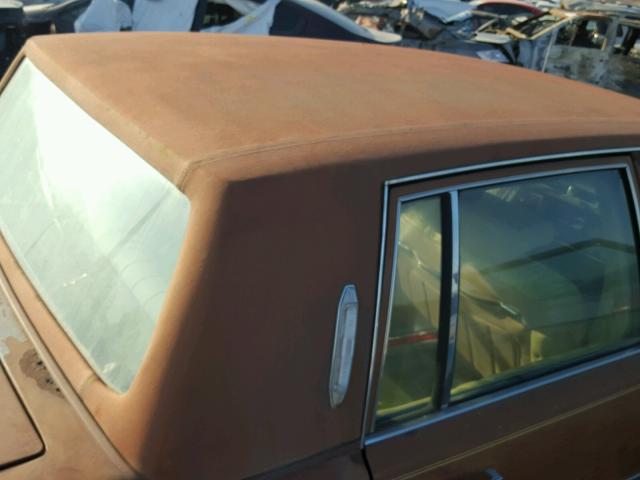 6S69B8Q471126 - 1978 CADILLAC SEVILLE BROWN photo 9