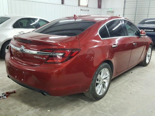 2G4GN5EX1E9158570 - 2014 BUICK REGAL PREM RED photo 4