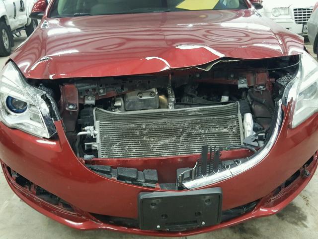 2G4GN5EX1E9158570 - 2014 BUICK REGAL PREM RED photo 9