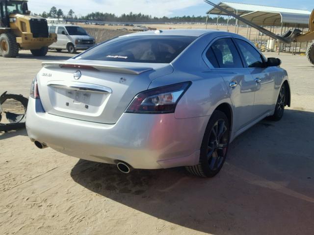 1N4AA5AP0EC431198 - 2014 NISSAN MAXIMA S WHITE photo 4