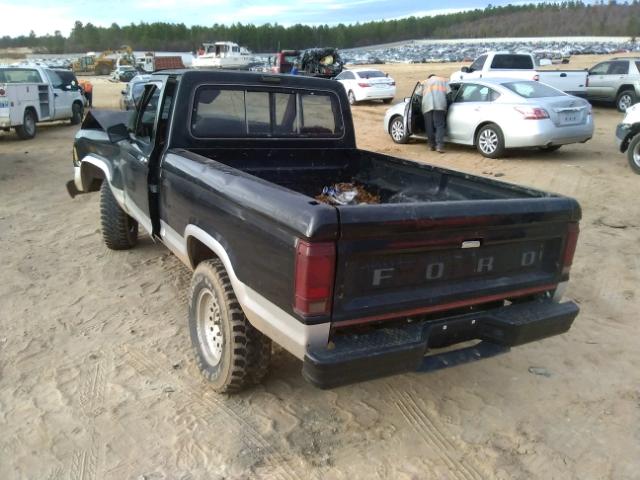 1FTCR11T2GUA40889 - 1986 FORD RANGER BLACK photo 3