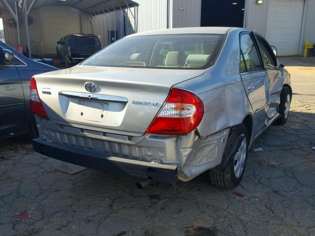 4T1BE32K84U295613 - 2004 TOYOTA CAMRY LE SILVER photo 4