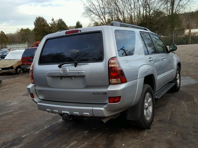 JTEZU14R750053033 - 2005 TOYOTA 4RUNNER SR SILVER photo 4