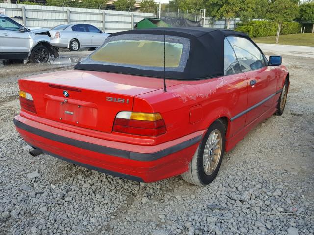 WBABH7326VEY02146 - 1997 BMW 318 IC RED photo 4