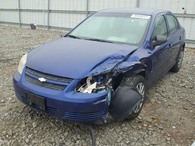 1G1AK55F477309280 - 2007 CHEVROLET COBALT LS BLUE photo 2