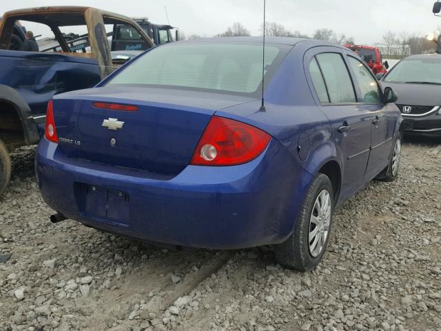 1G1AK55F477309280 - 2007 CHEVROLET COBALT LS BLUE photo 4