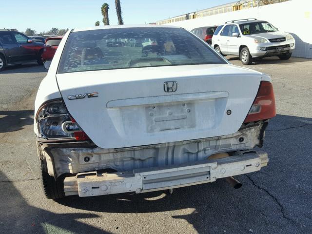 1HGEM22562L105868 - 2002 HONDA CIVIC LX WHITE photo 10