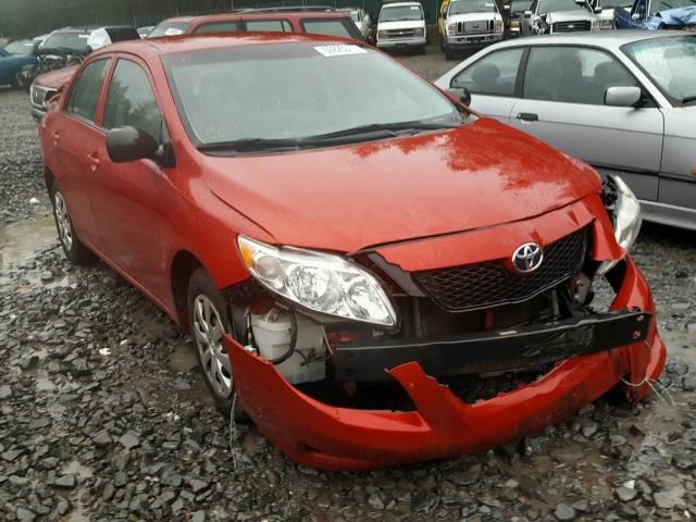 1NXBU40E79Z047950 - 2009 TOYOTA COROLLA BA RED photo 1