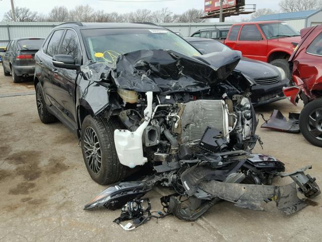 2FMTK3J99FBB27208 - 2015 FORD EDGE SEL BLACK photo 1