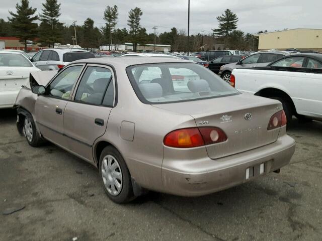 1NXBR12E72Z642803 - 2002 TOYOTA COROLLA CE BEIGE photo 3