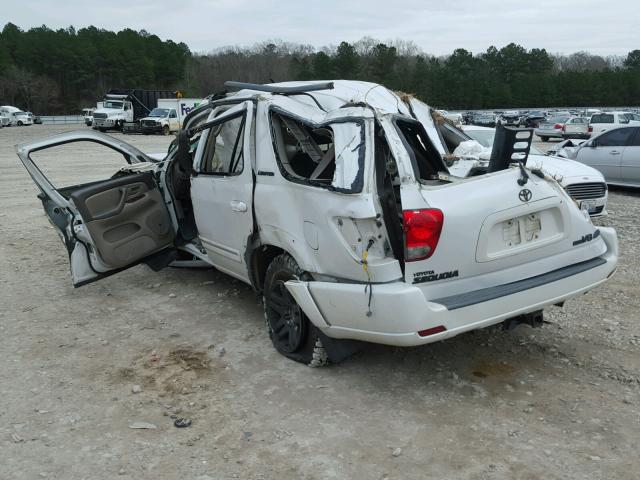 5TDBT48AX6S257936 - 2006 TOYOTA SEQUOIA LI WHITE photo 3