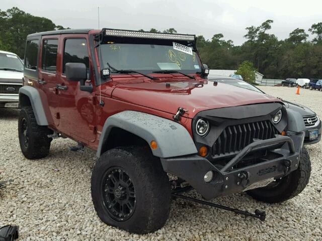 1J4BA3H12BL524864 - 2011 JEEP WRANGLER U MAROON photo 1