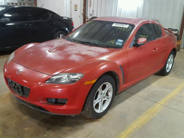 JM1FE17N840137535 - 2004 MAZDA RX8 RED photo 2