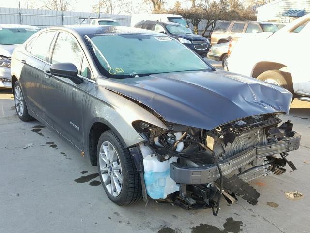 3FA6P0LU2HR313704 - 2017 FORD FUSION SE CHARCOAL photo 1