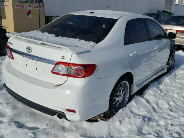 2T1BU4EE6BC708948 - 2011 TOYOTA COROLLA BA WHITE photo 4