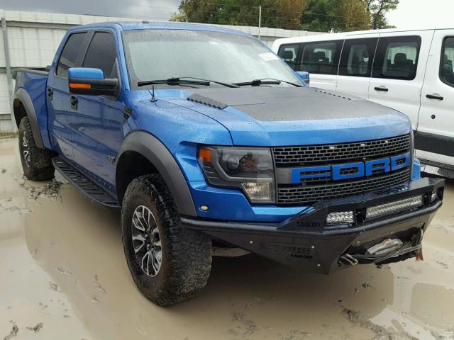 1FTFW1R64DFA67130 - 2013 FORD F150 SVT R BLUE photo 1