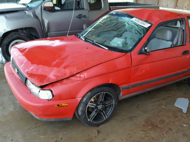 1N4EB32A1NC761199 - 1992 NISSAN SENTRA RED photo 9