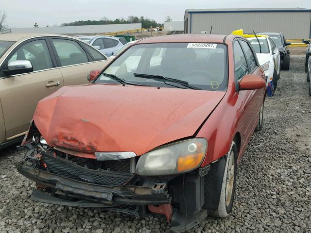 KNAFE161385021194 - 2008 KIA SPECTRA5 5 ORANGE photo 2