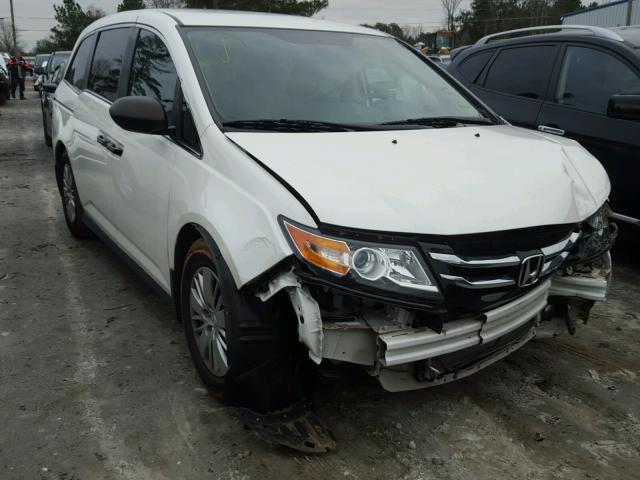 5FNRL5H23EB041183 - 2014 HONDA ODYSSEY LX WHITE photo 1