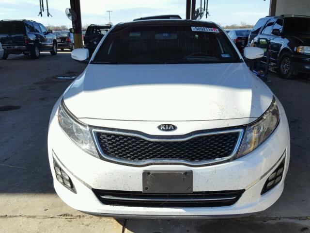 5XXGR4A60FG511889 - 2015 KIA OPTIMA SX WHITE photo 9