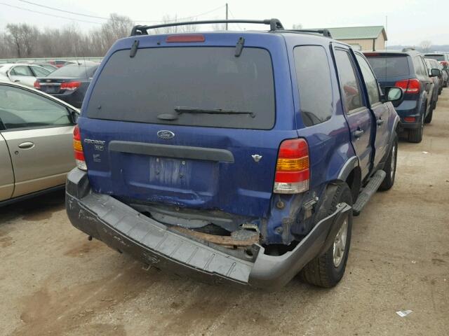 1FMCU93196KB08961 - 2006 FORD ESCAPE XLT BLUE photo 4